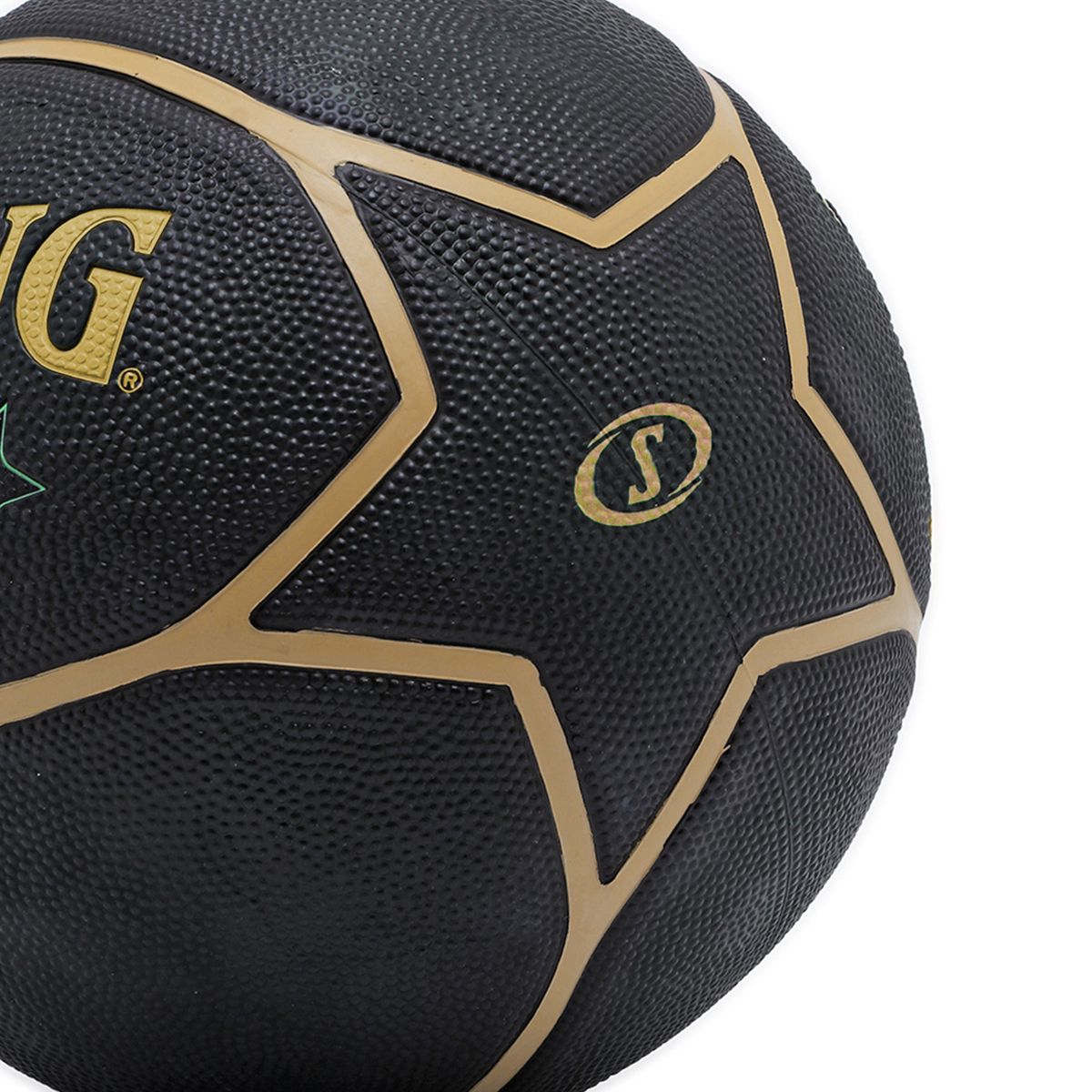 SPALDING - PELOTA PARA BASKET SPALDING HIGHLIGHT GOMA BLACK GOLD - 7