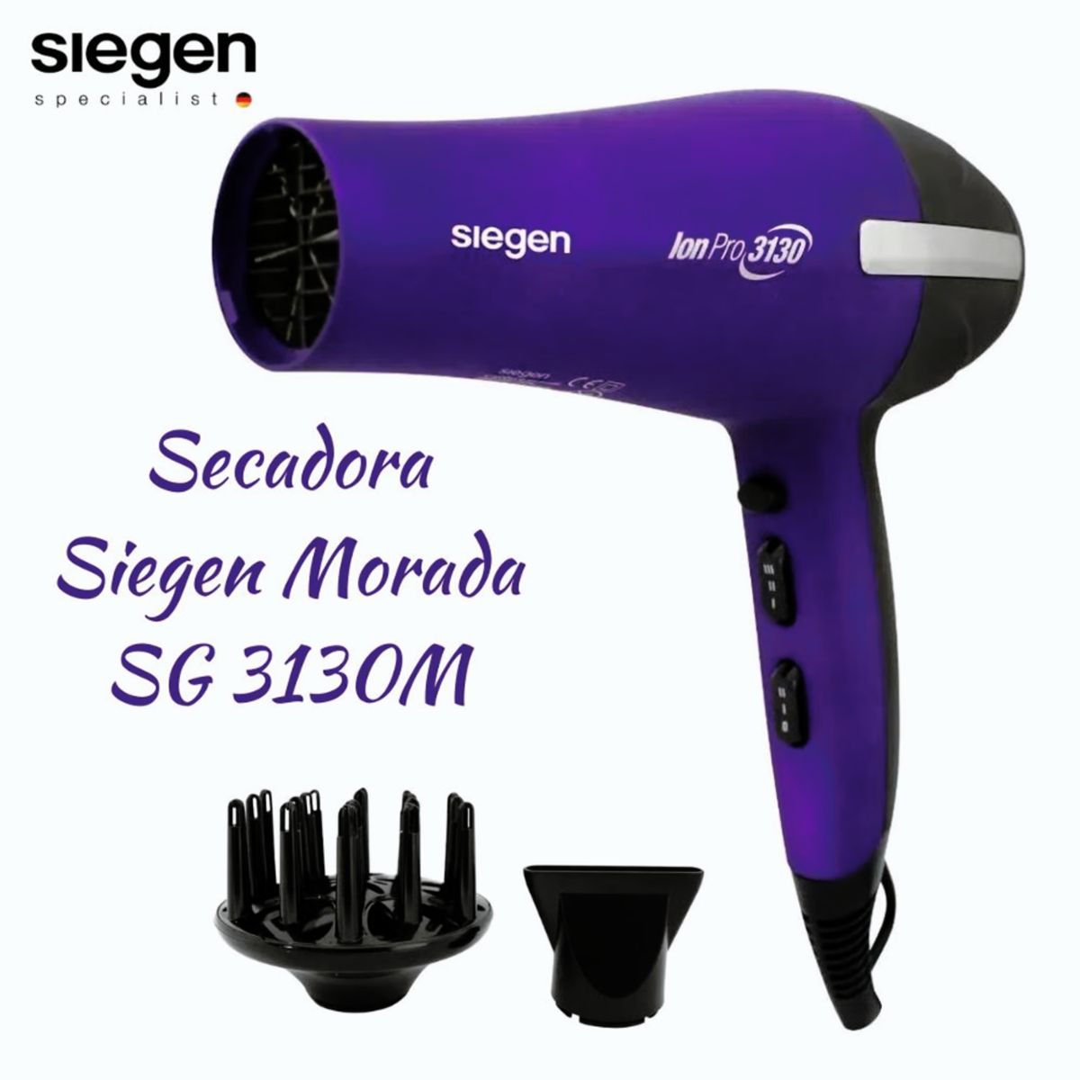 SIEGEN - Secadora Profesional Siegen Ion Pro SG3130M
