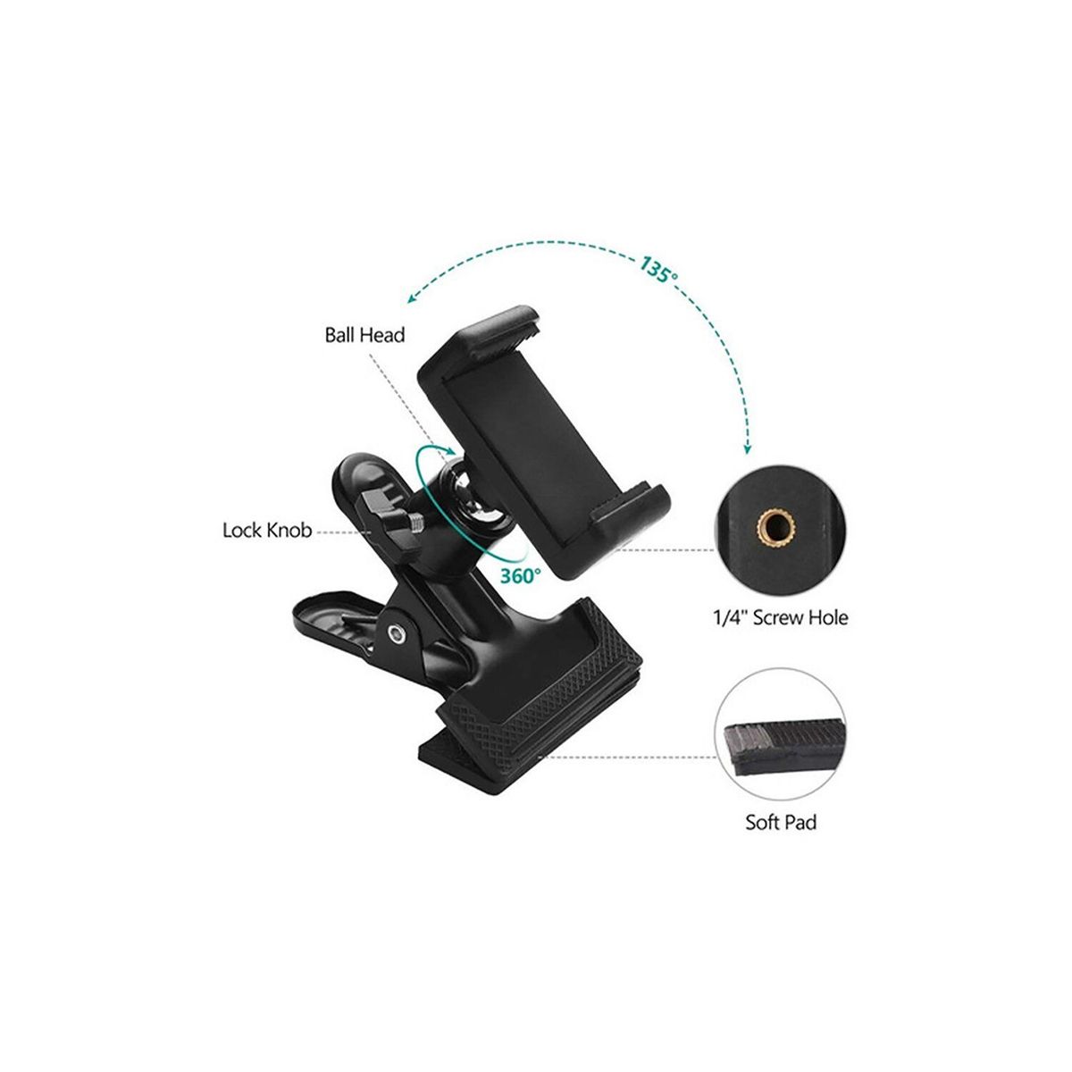 GENERICO - PINZA CELULAR - GUITARRA