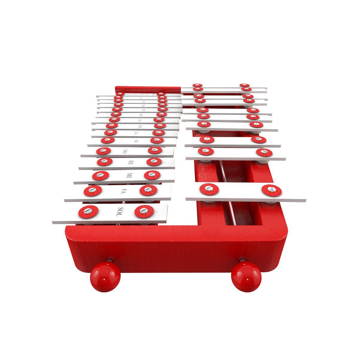 VENTURI - XILÓFONO CROMÁTICO ROJO MÁS FUNDA