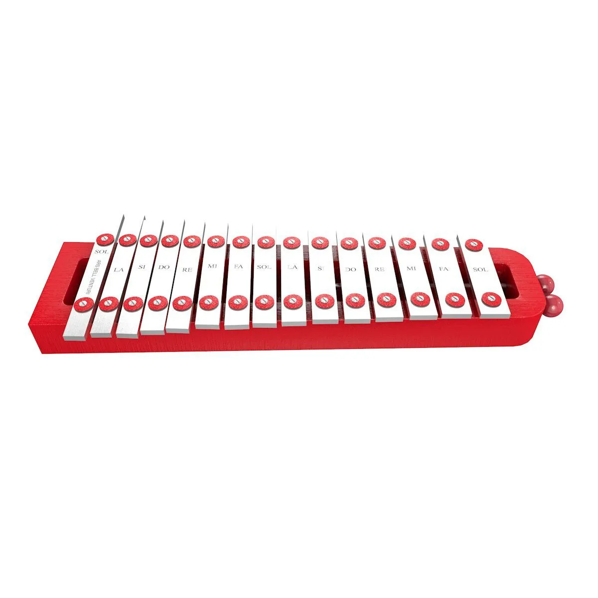 VENTURI - XILÓFONO 2 OCTAVAS ROJO MÁS FUNDA