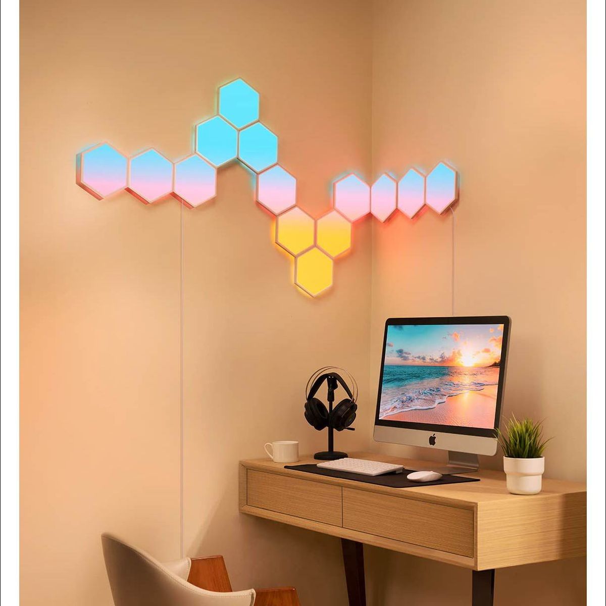 GOVEE - Govee Paneles De Luz Hexagonales Rgbic - Paquete De 10