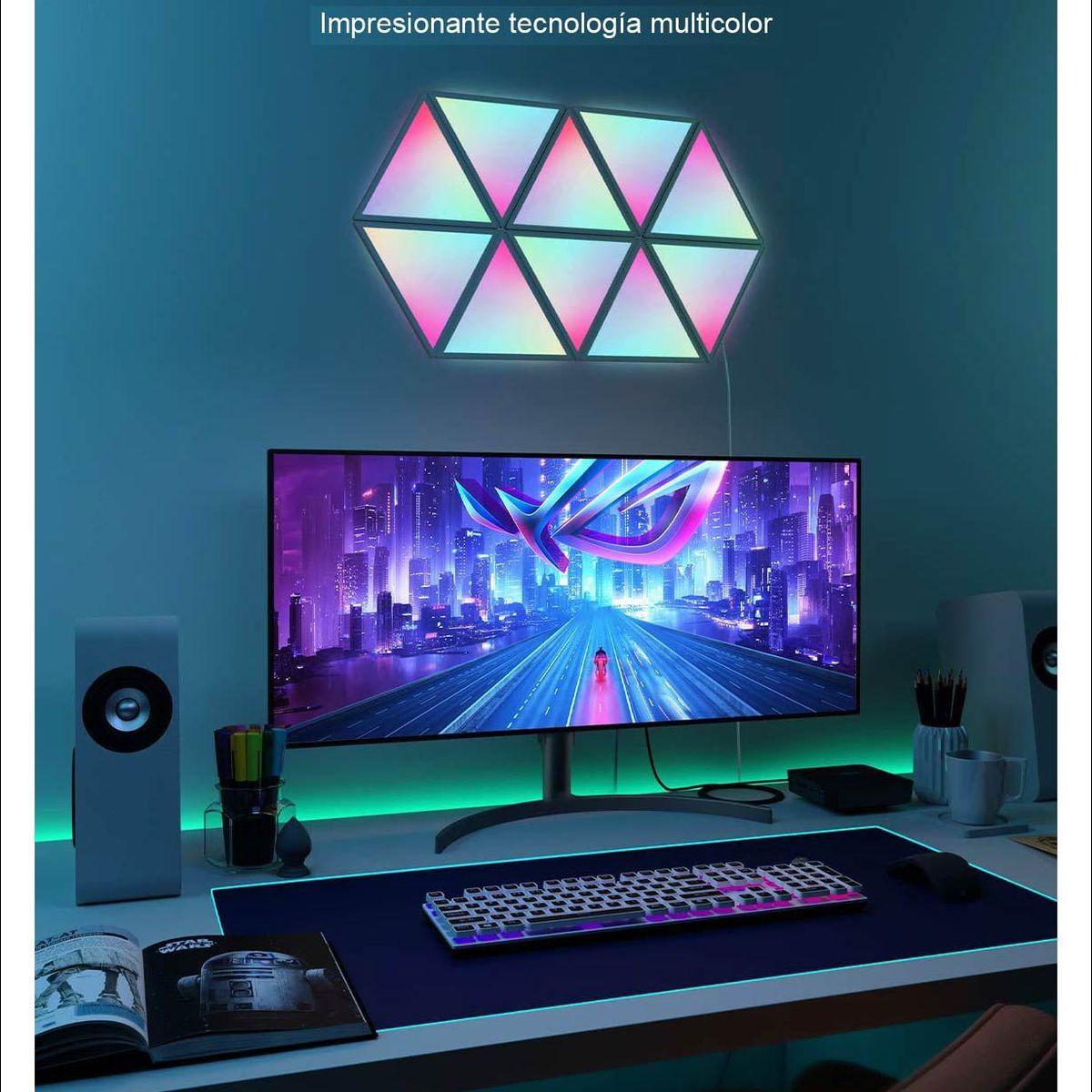 GOVEE - Govee Paneles De Luz Triangulares Rgbic - Paquete De 10