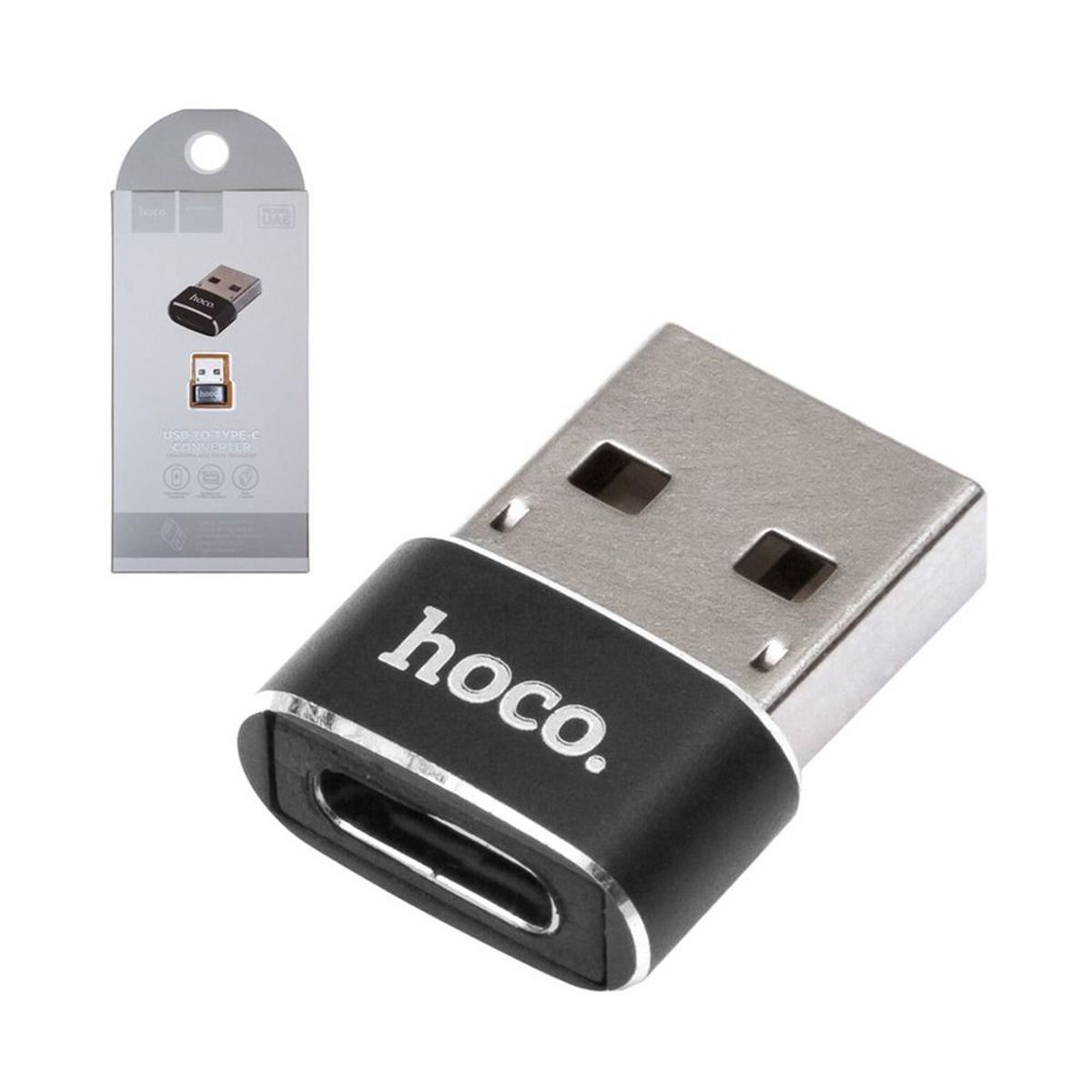 HOCO - ADAPTADOR CONVERTIDOR OTG USB MACHO A TIPO C HEMBRA HOCO UA6