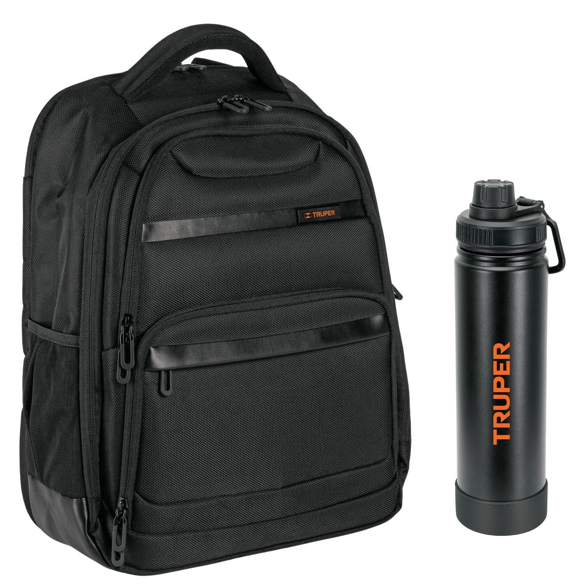 TRUPER - Combo Mochila Porta laptop Truper y termo tomatodo