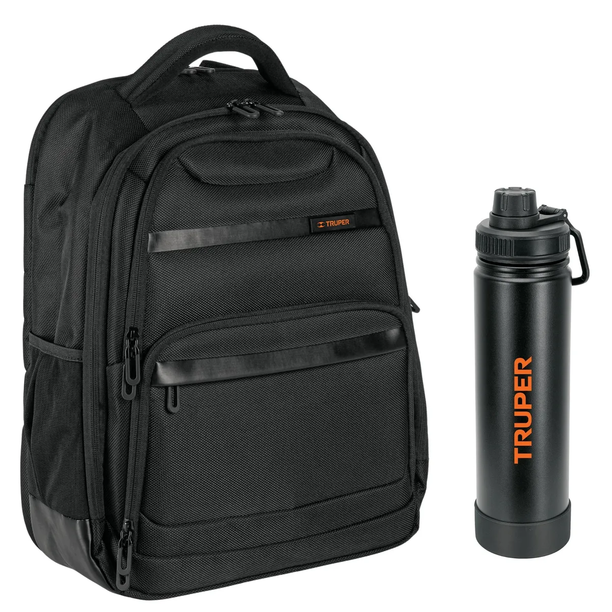 TRUPER - Combo Mochila Porta laptop Truper y termo tomatodo