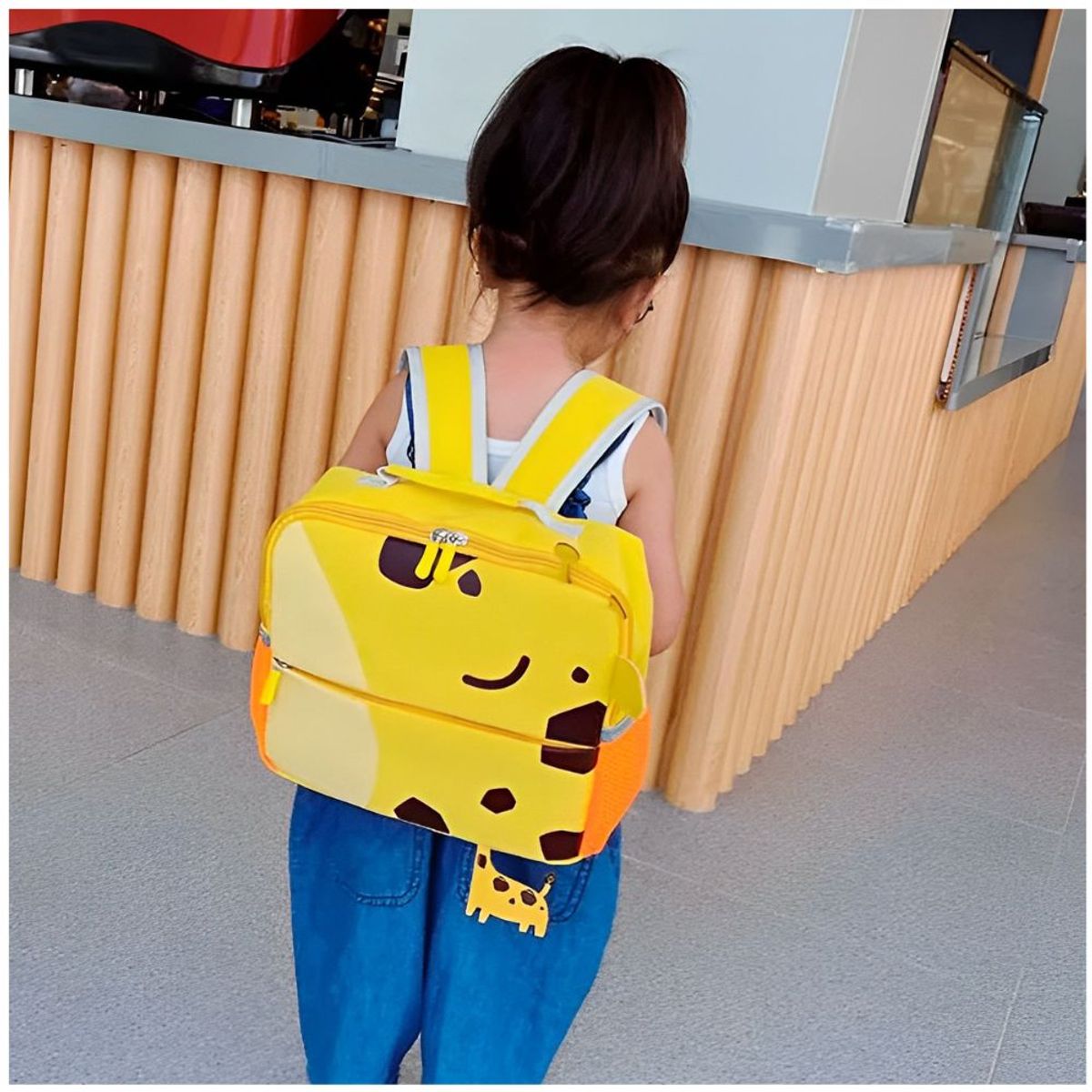 MINARI - Mochila Escolar Infantil para Niños de Animales Jirafita 71M