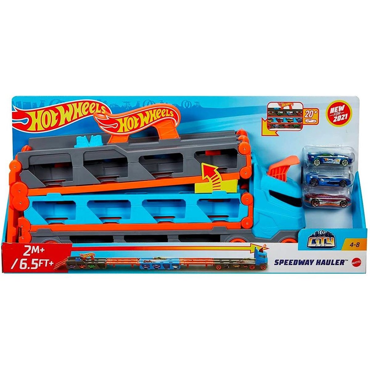 HOT WHEELS - Hot Wheels City Remolque Pista
