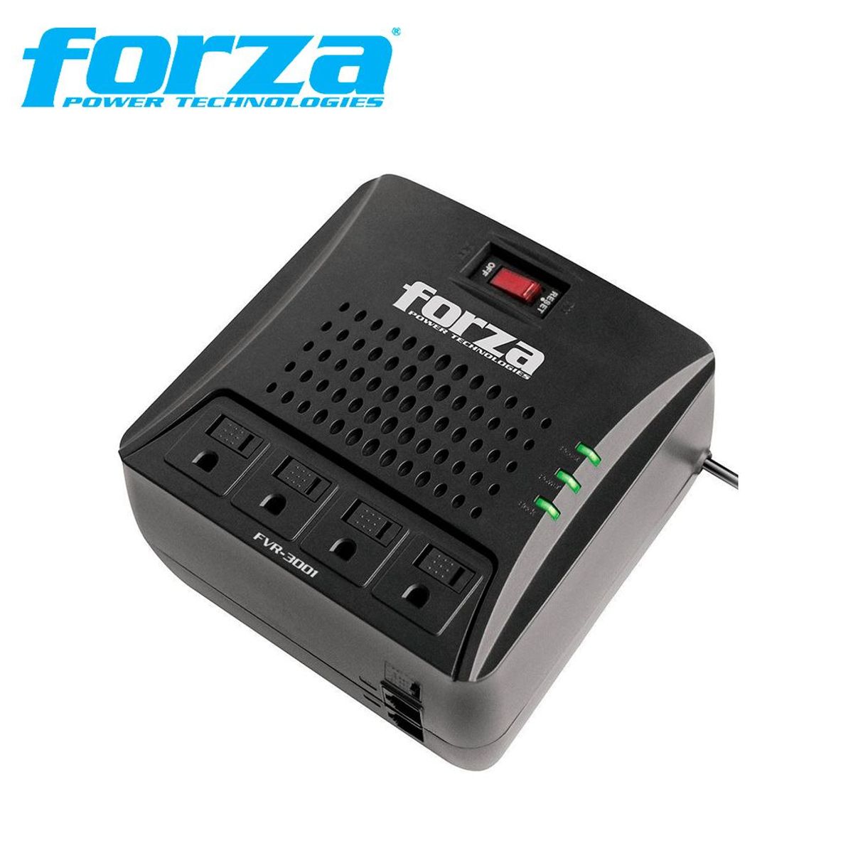 FORZA - Estabilizador forza FVR-3002 3000va/1500w 4 salidas