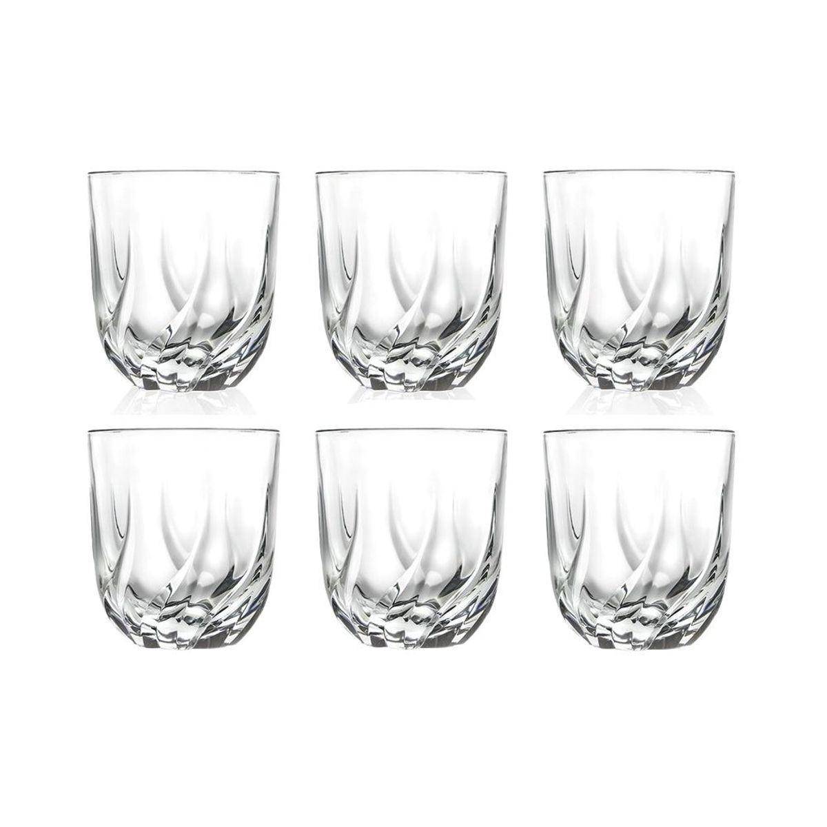 INSPIRA - Set de 6 Vasos Whisky Delicate 400 ml
