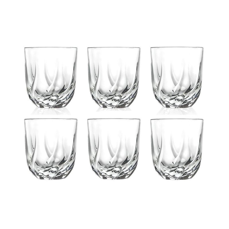 INSPIRA - Set de 6 Vasos Whisky Delicate 400 ml