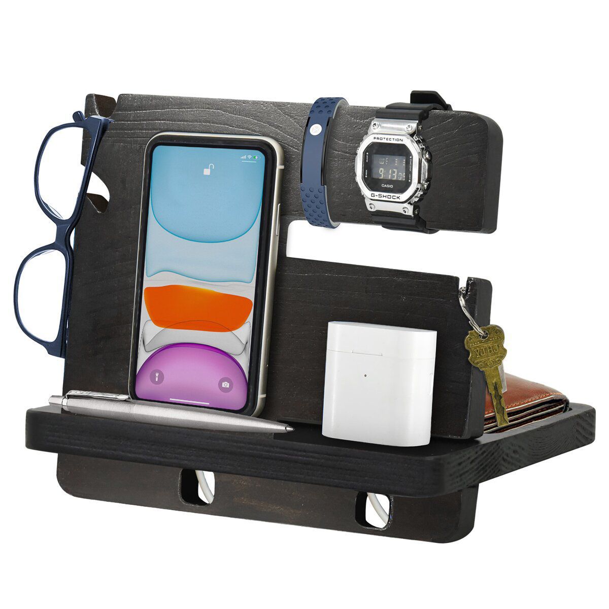 S/M - Organizador de Escritorio - Docking Wooden Station