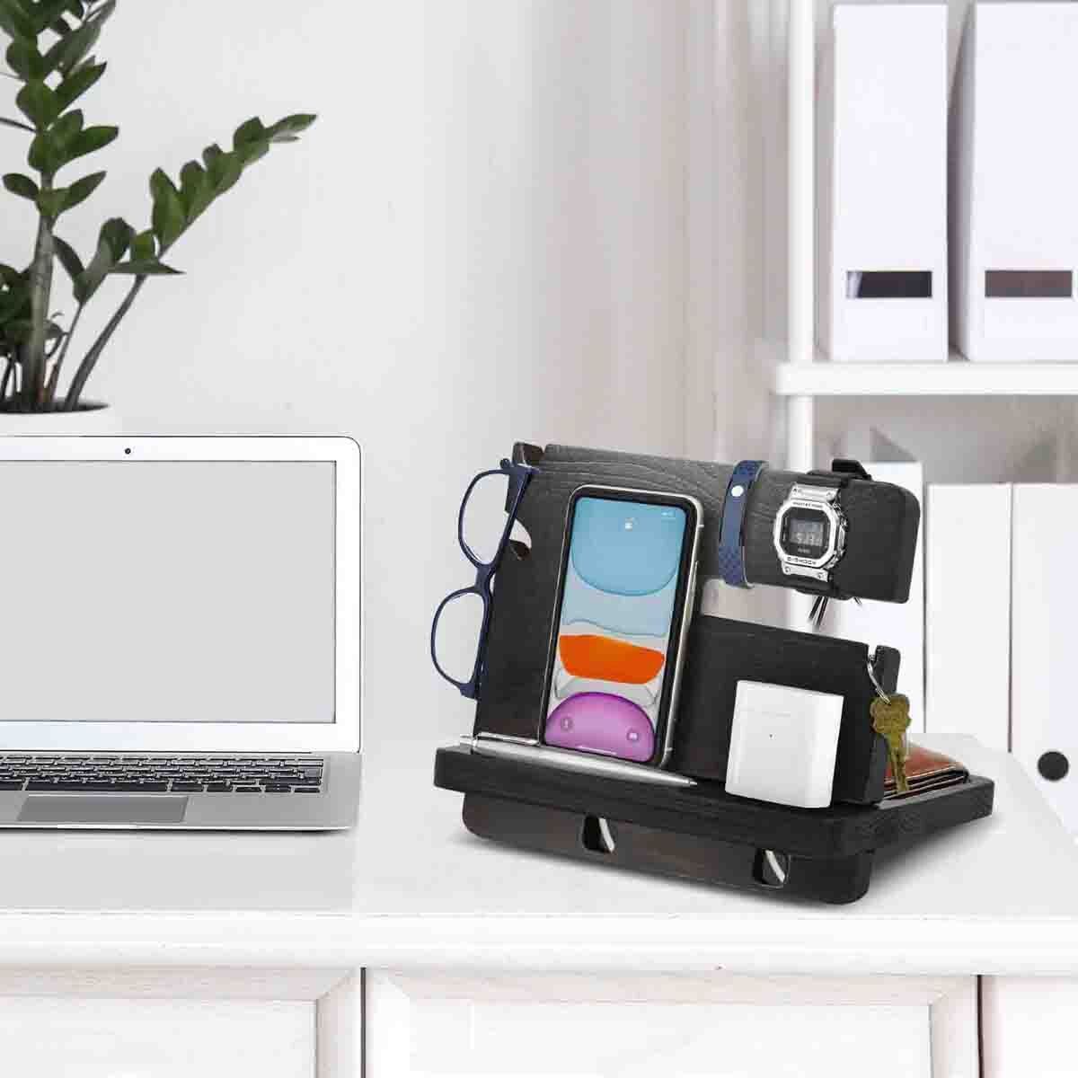 S/M - Organizador de Escritorio - Docking Wooden Station