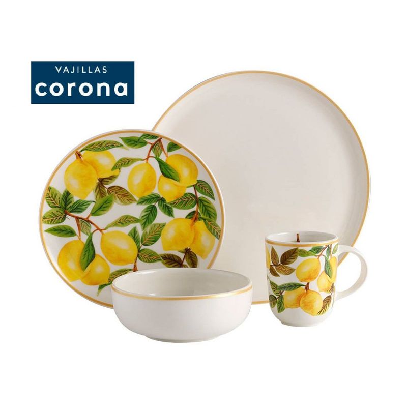 CORONA - Juego de Vajilla Alegra 16 Piezas Corona