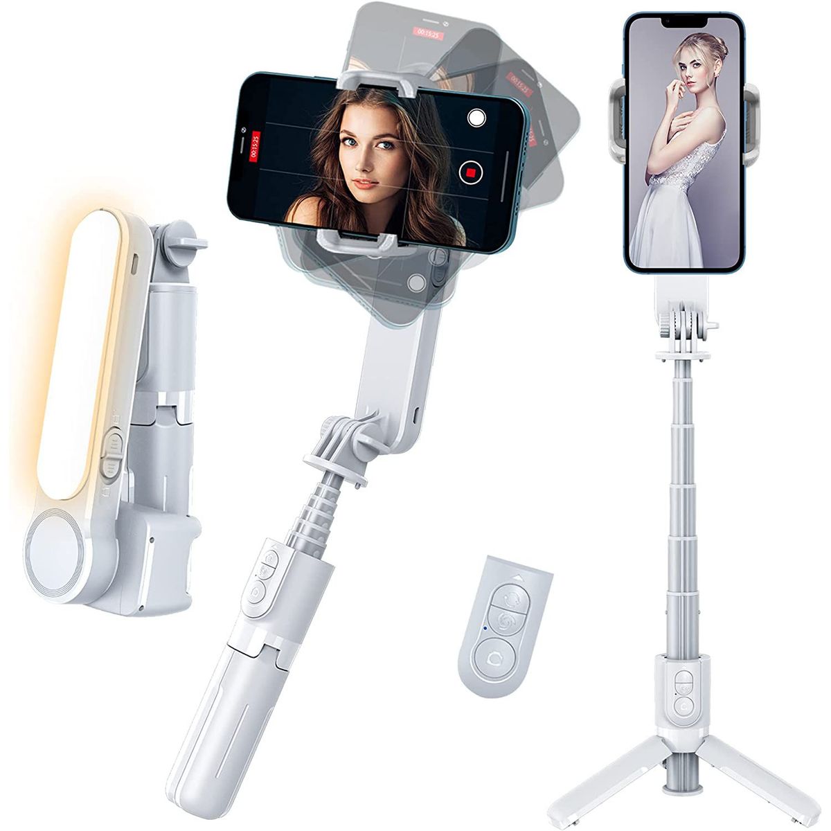OEM - Estabilizador Gimbal de Cardán Q09 para celulares -Blanco