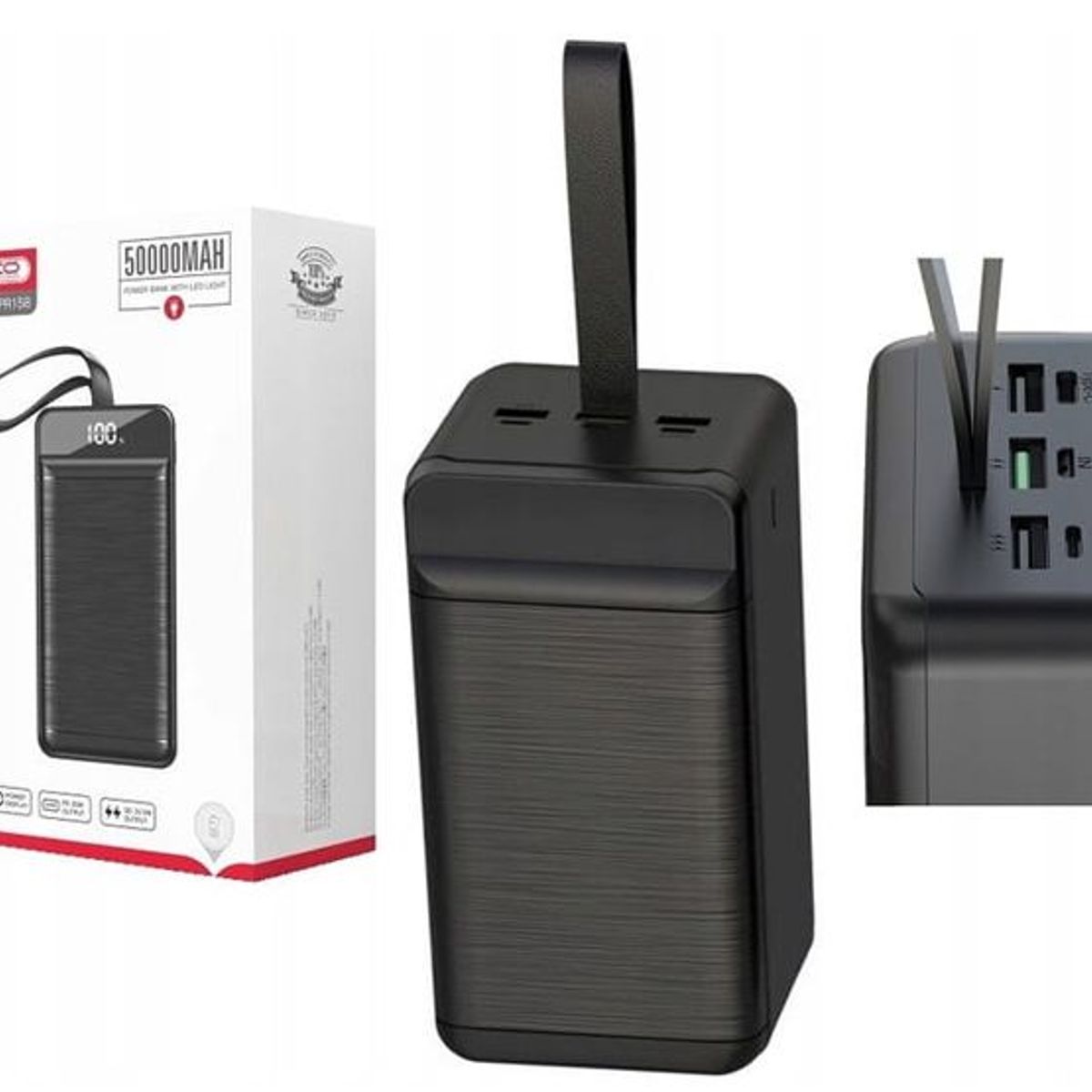 XO SIMPLE IS BEAUTY - Power Bank 50000mAh XO-PR158 Pantalla Digital - Negro