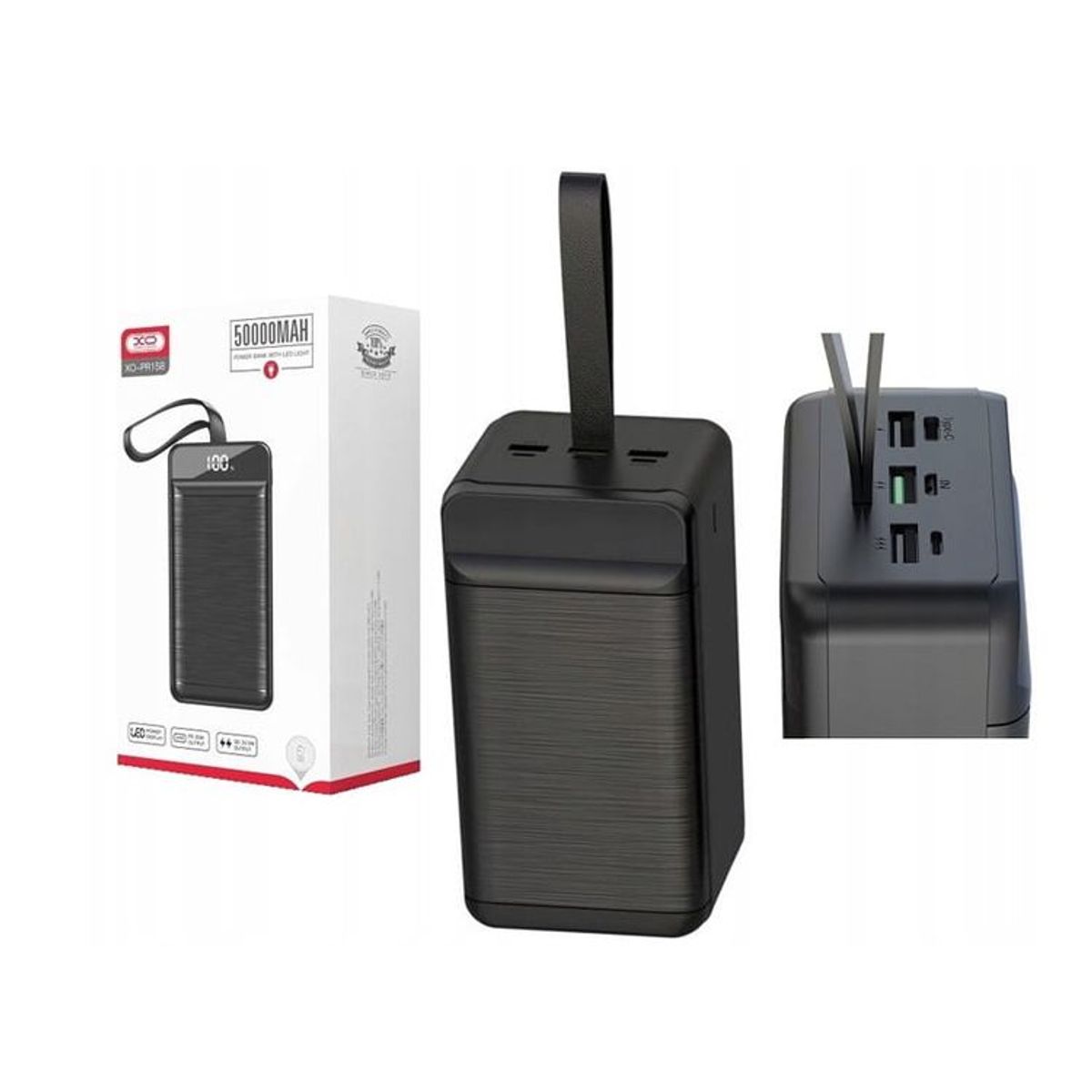 XO SIMPLE IS BEAUTY - Power Bank 50000mAh XO-PR158 Pantalla Digital - Negro