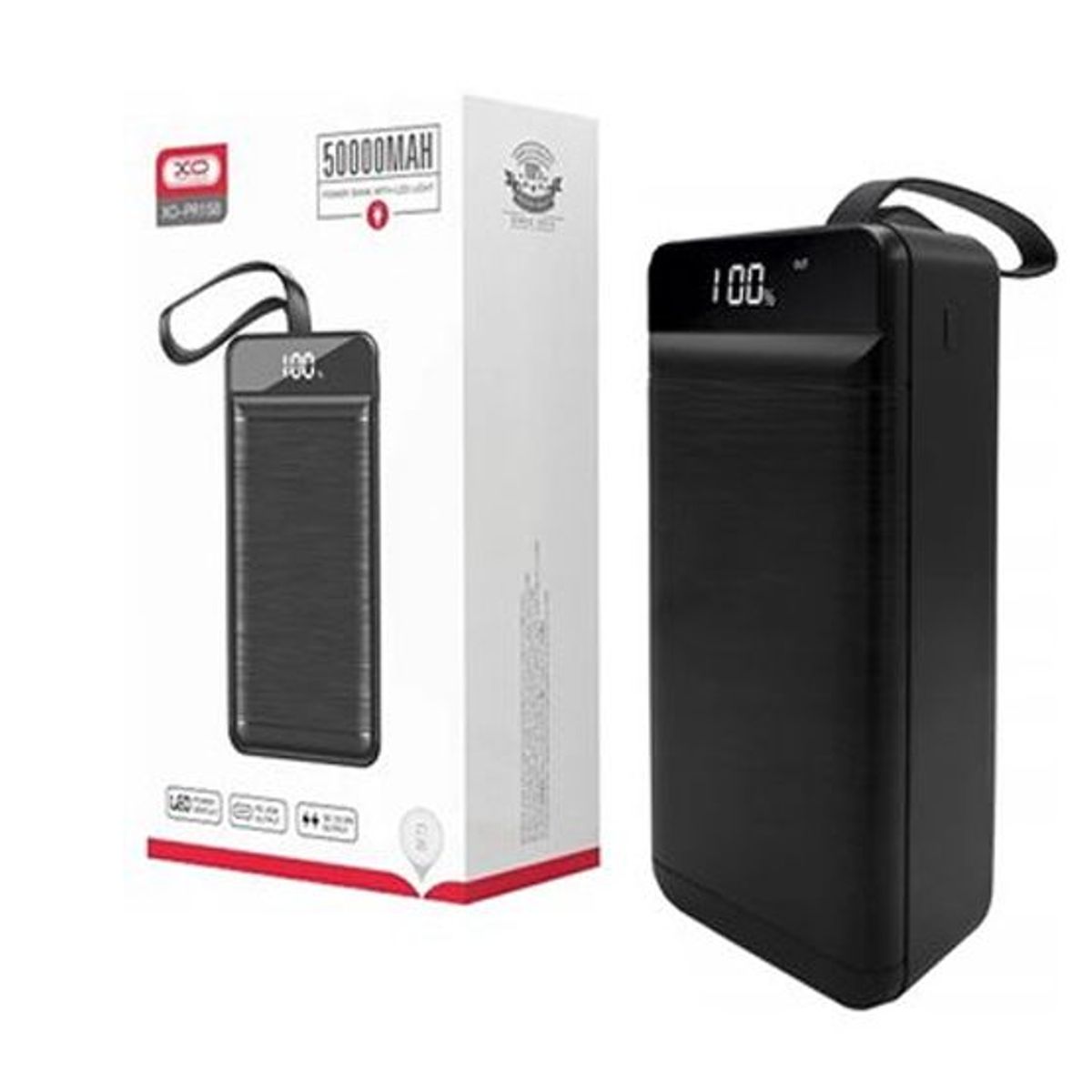 XO SIMPLE IS BEAUTY - Power Bank 50000mAh XO-PR158 Pantalla Digital - Negro