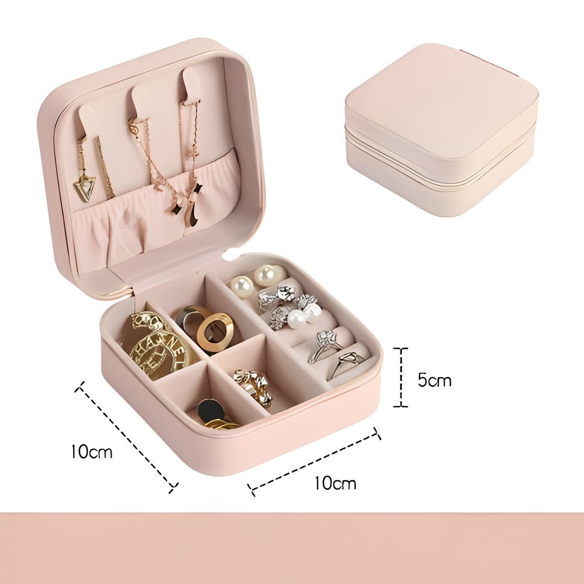 INSPIRA - Mini Joyero Cofre Organizador Portatil Multiusos