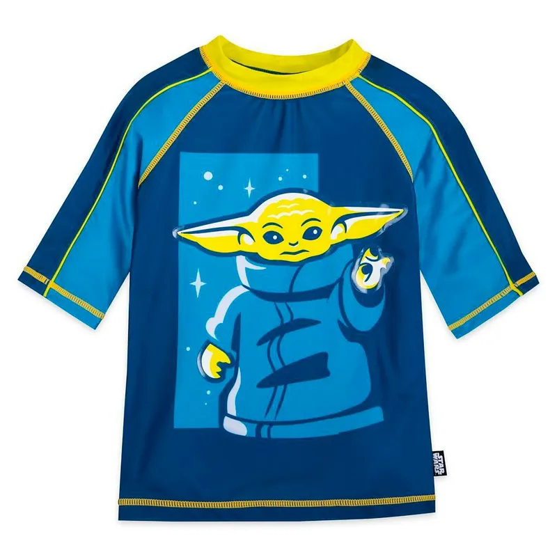 DISNEY - Polo Rash Guard Disney Store Grogu Mandalorian Star Wars.
