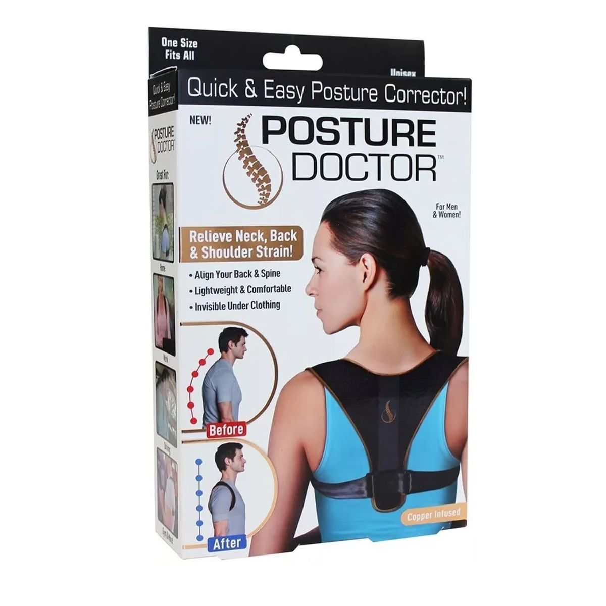 GENERICO - Corrector de postura ortopédico dr posture