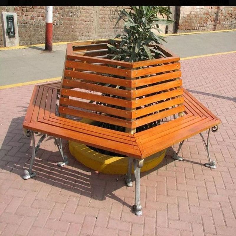 DMUEBLES - DM Banca para Jardín o Parque  - Hexagonal