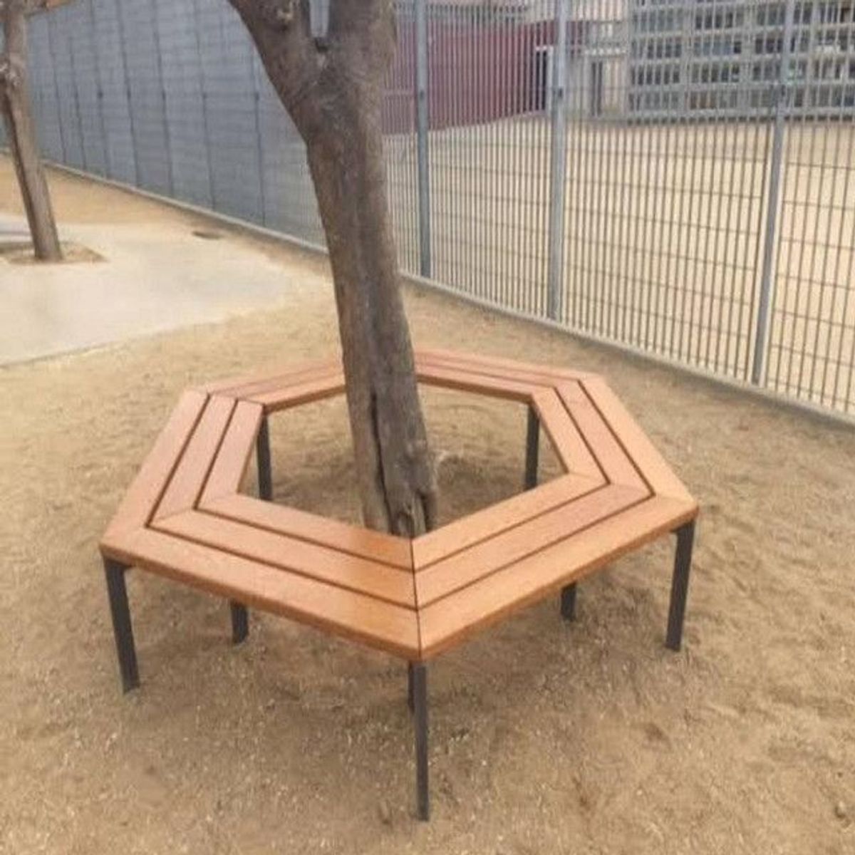 DMUEBLES - DM Banca para Jardín o Parque  - Hexágono