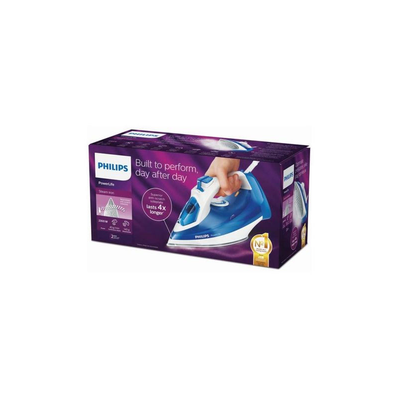 PHILIPS - Plancha de vapor philips 2300w y suela anti-rayaduras