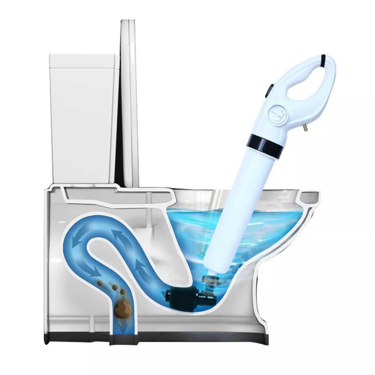 ELMEJORPRECIO - Desatorador De Drenaje Para Inodoro Lavadero Con Aire A Presión