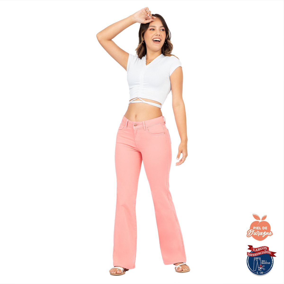 COTTON'S JEANS - PANTALÓN CAMPANA COTTONS JEANS LUCIANA LARGO 30