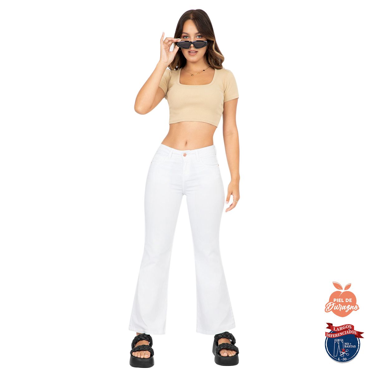 COTTON'S JEANS - PANTALÓN CAMPANA COTTONS JEANS LUCIANA LARGO 30