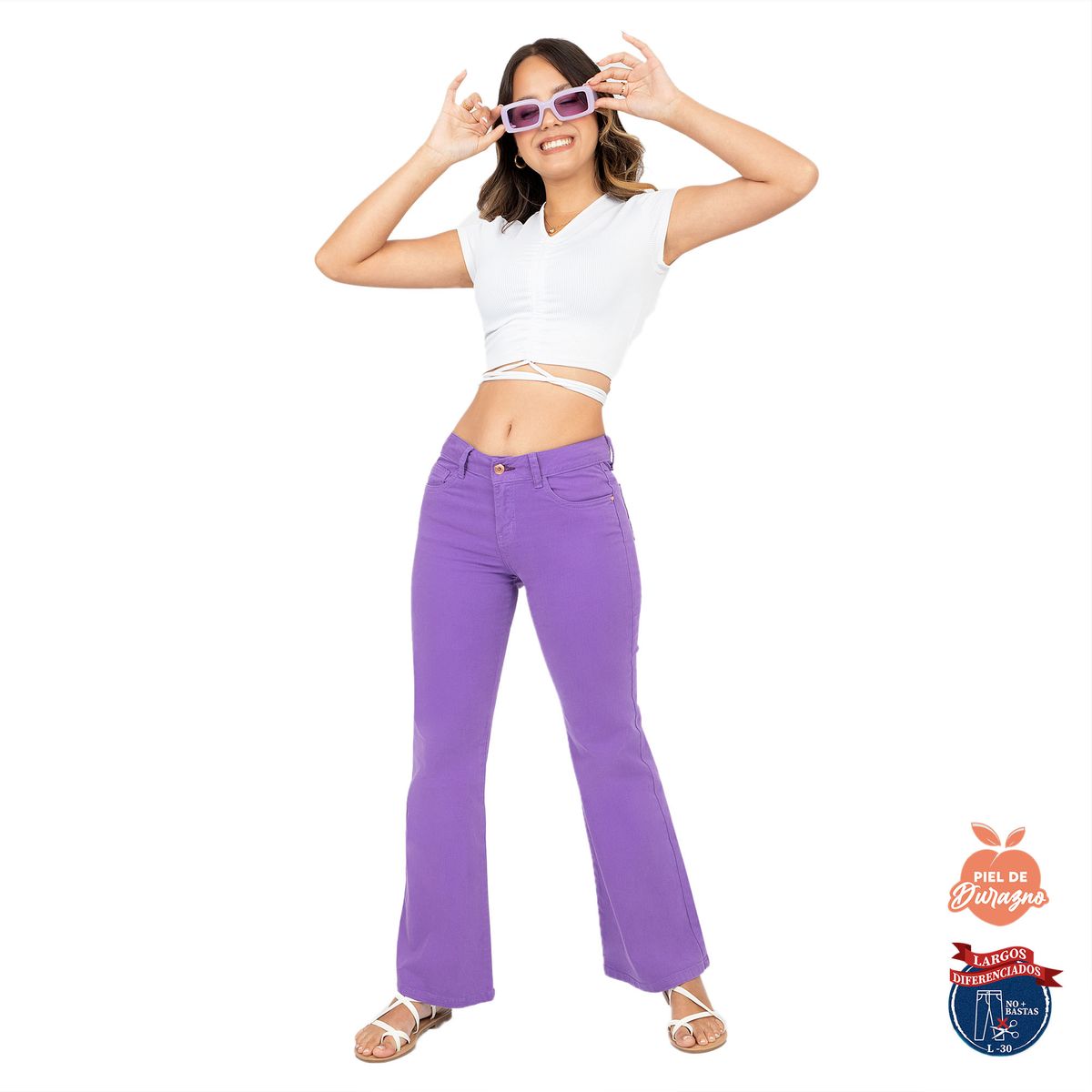 COTTON'S JEANS - PANTALÓN CAMPANA COTTONS JEANS LUCIANA LARGO 30