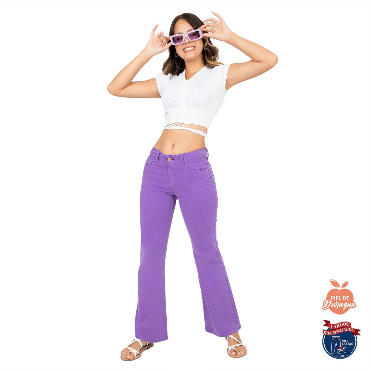 COTTON'S JEANS - PANTALÓN CAMPANA COTTONS JEANS LUCIANA LARGO 30