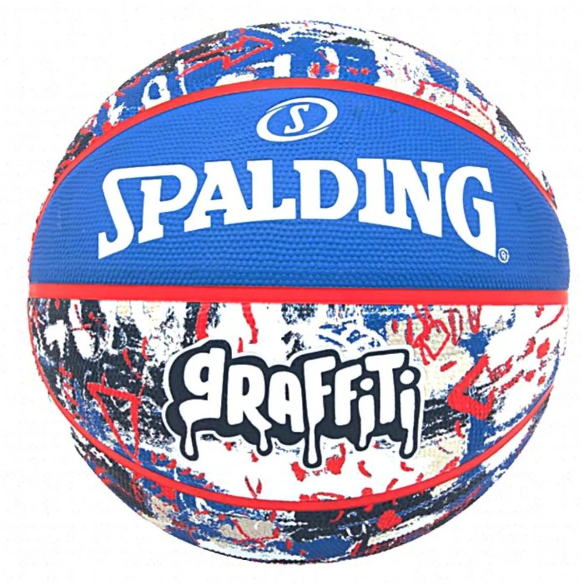 SPALDING - PELOTA DE BASKET SPALDING GRAFFITI GOMA BLUE RED - 7