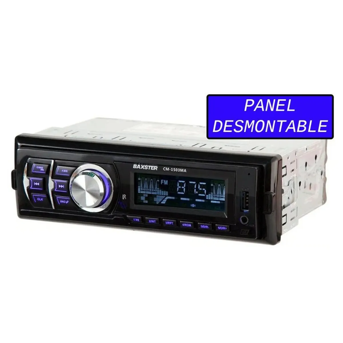 GENERICO - Autoradio Bluetooth AUX Desmontable USB SD BRAX&STERN CM-1503MA