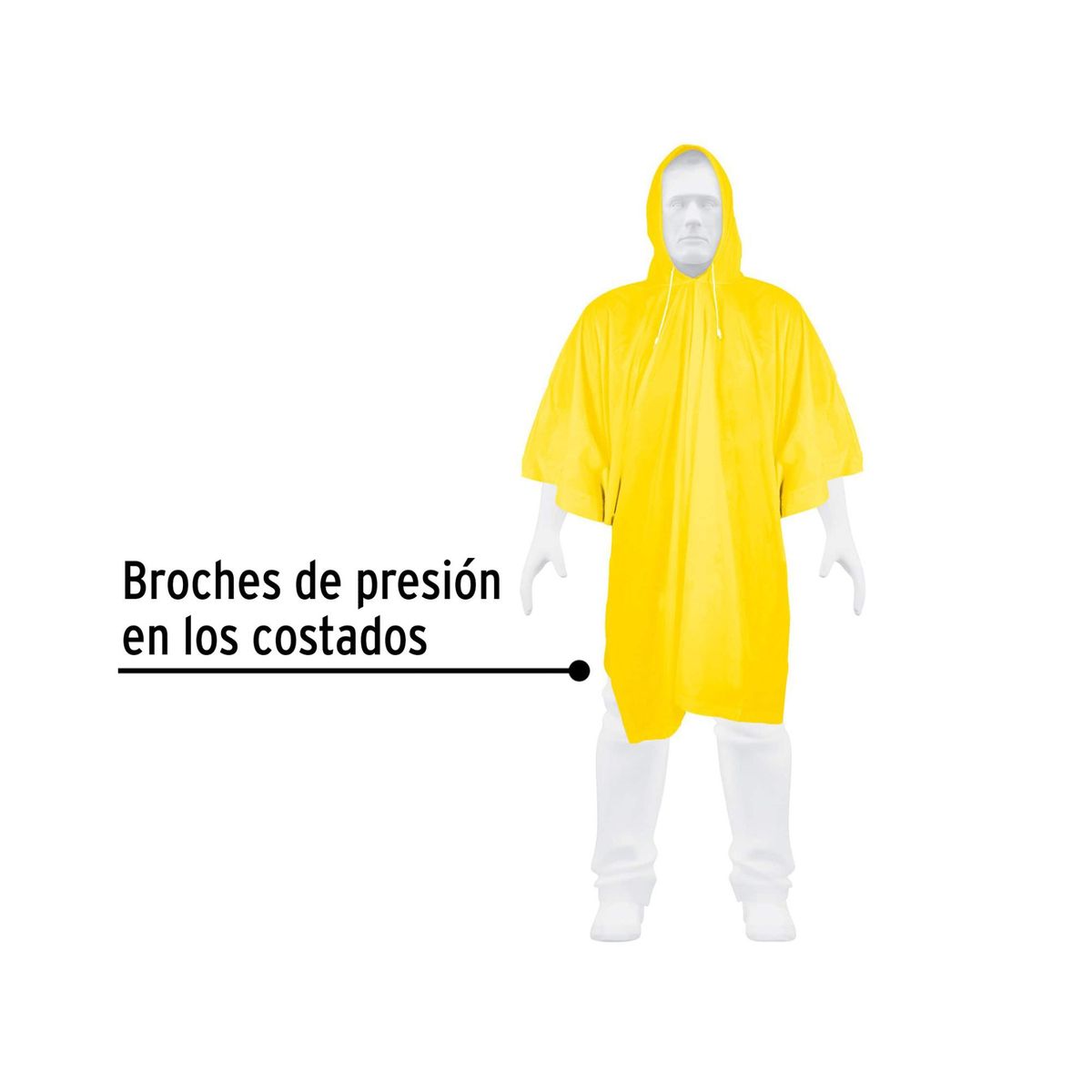 PRETUL - Poncho de lluvia ligero pvc UNITALLA Pretul