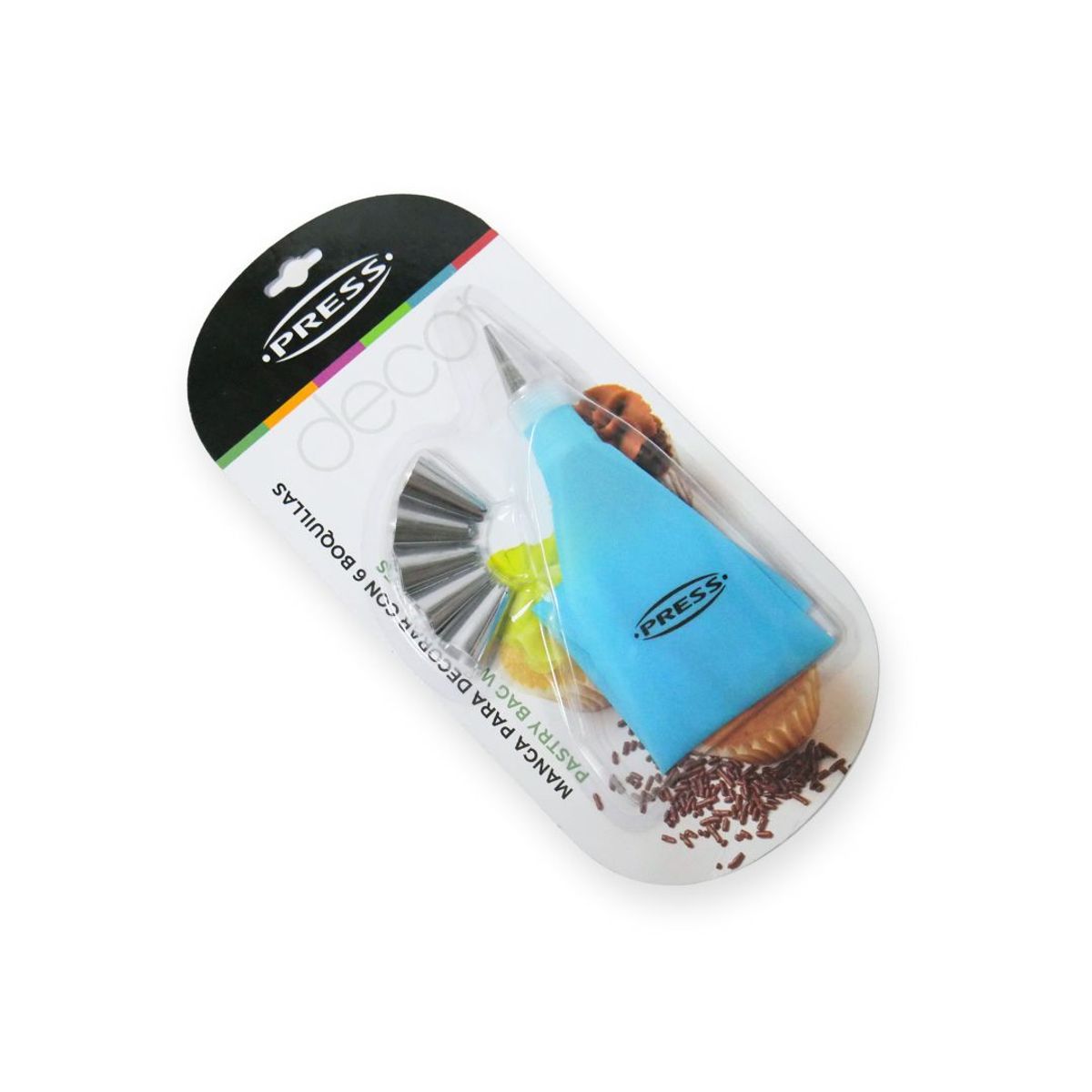 PRESS - Manga para Decorar con 6 Boquillas Línea Classic - PRESS