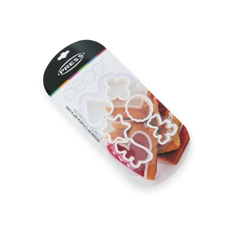 PRESS - Molde de Galletas Set 6 und. Línea Classic - PRESS