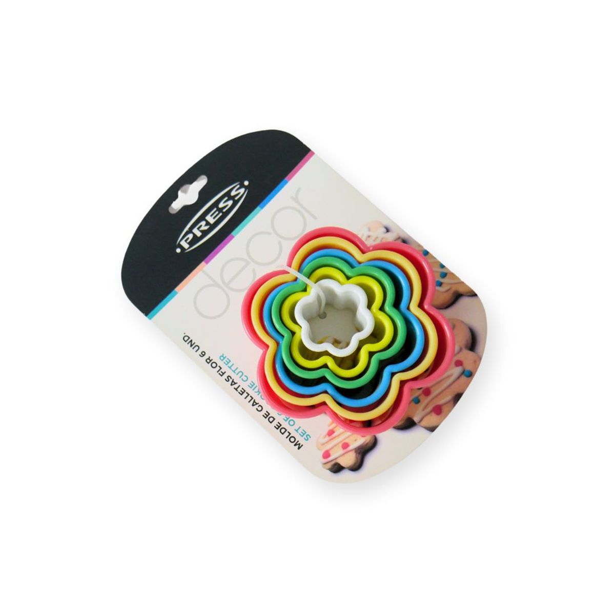 PRESS - Molde de Galletas Flor Set 6 und. Línea Classic - PRESS