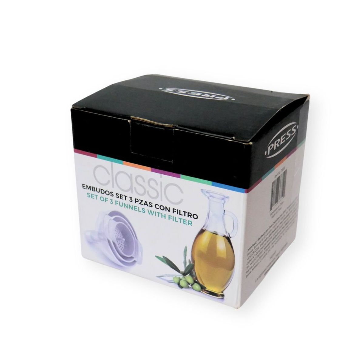 PRESS - Embudos Set 3 Piezas Línea Classic - PRESS