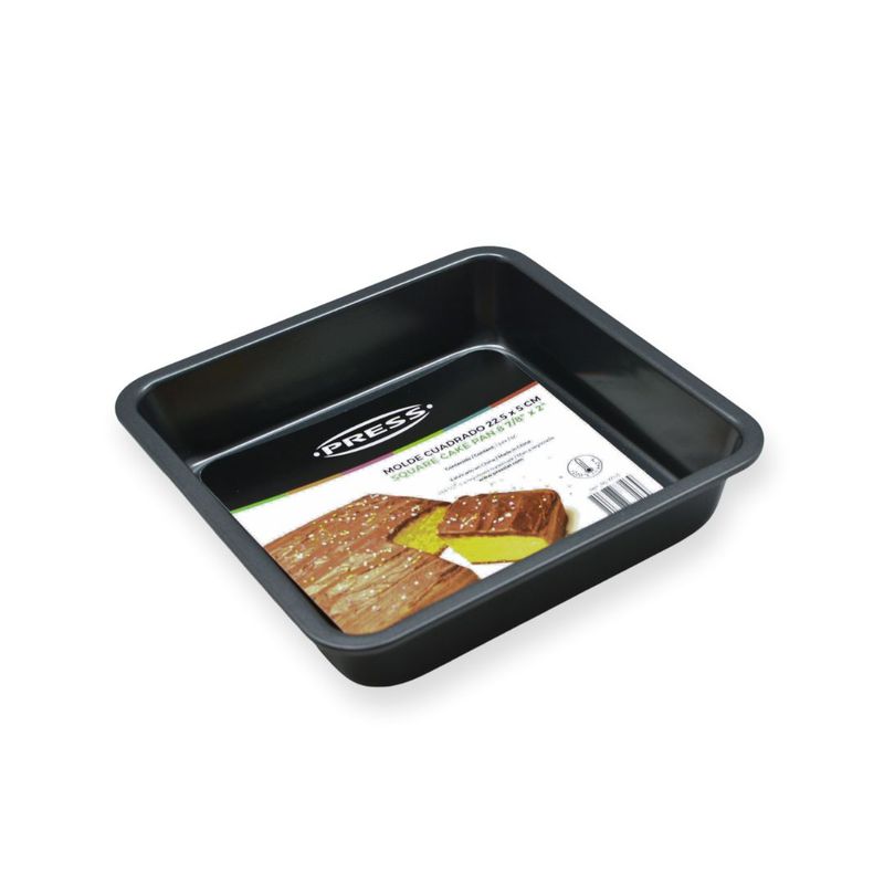 PRESS - Molde Cuadrado 22 x 5 cm Línea Antiadher. - PRESS