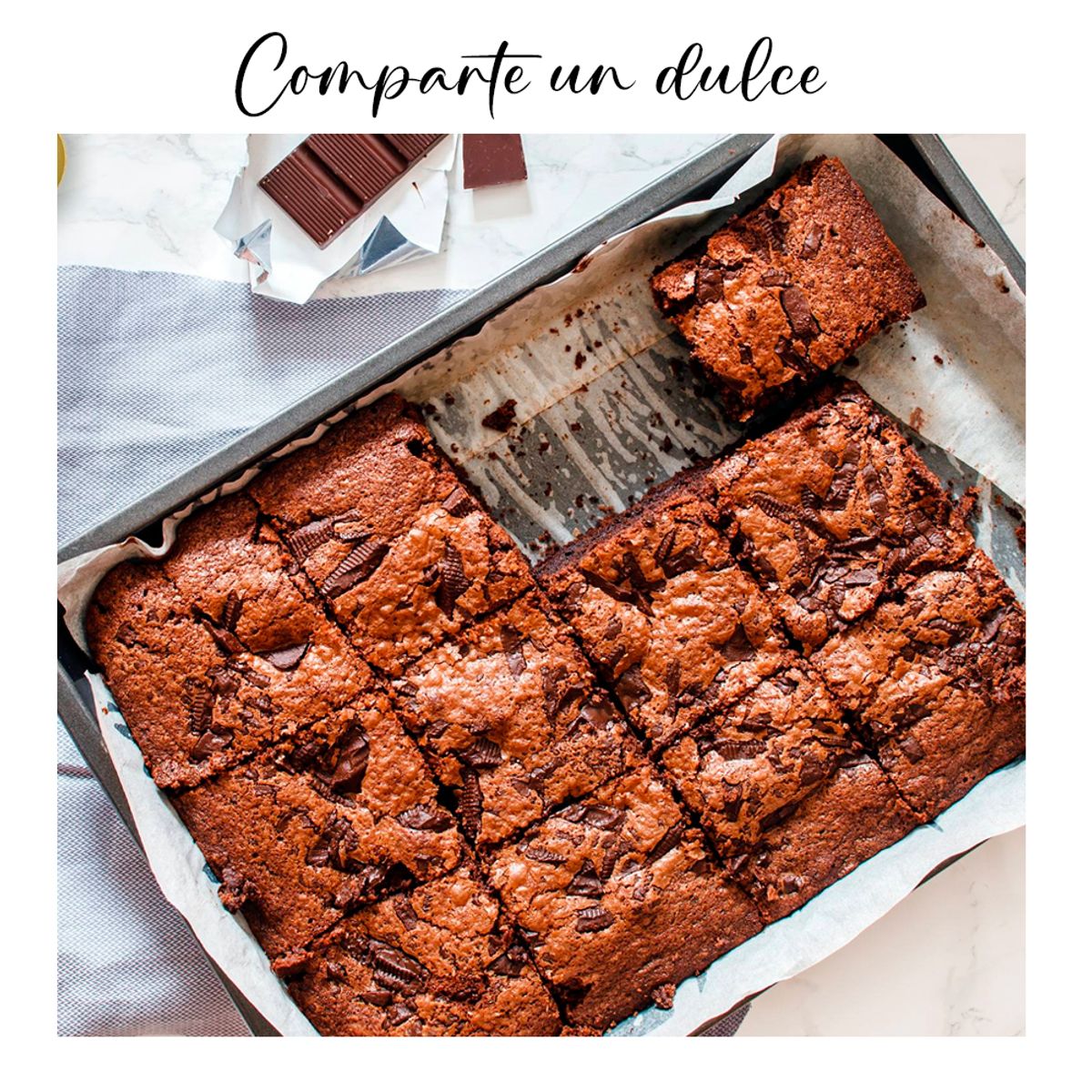 PRESS - Molde para Brownies 30.5 x 20.3 x 4 cm Línea Antiadher. - PRESS