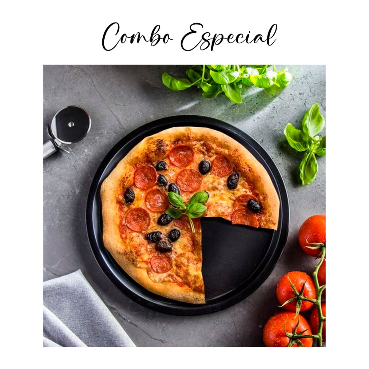 PRESS - MOLDE PARA PIZZA 32.5 x 0.9 cm Línea Antiadher. - PRESS