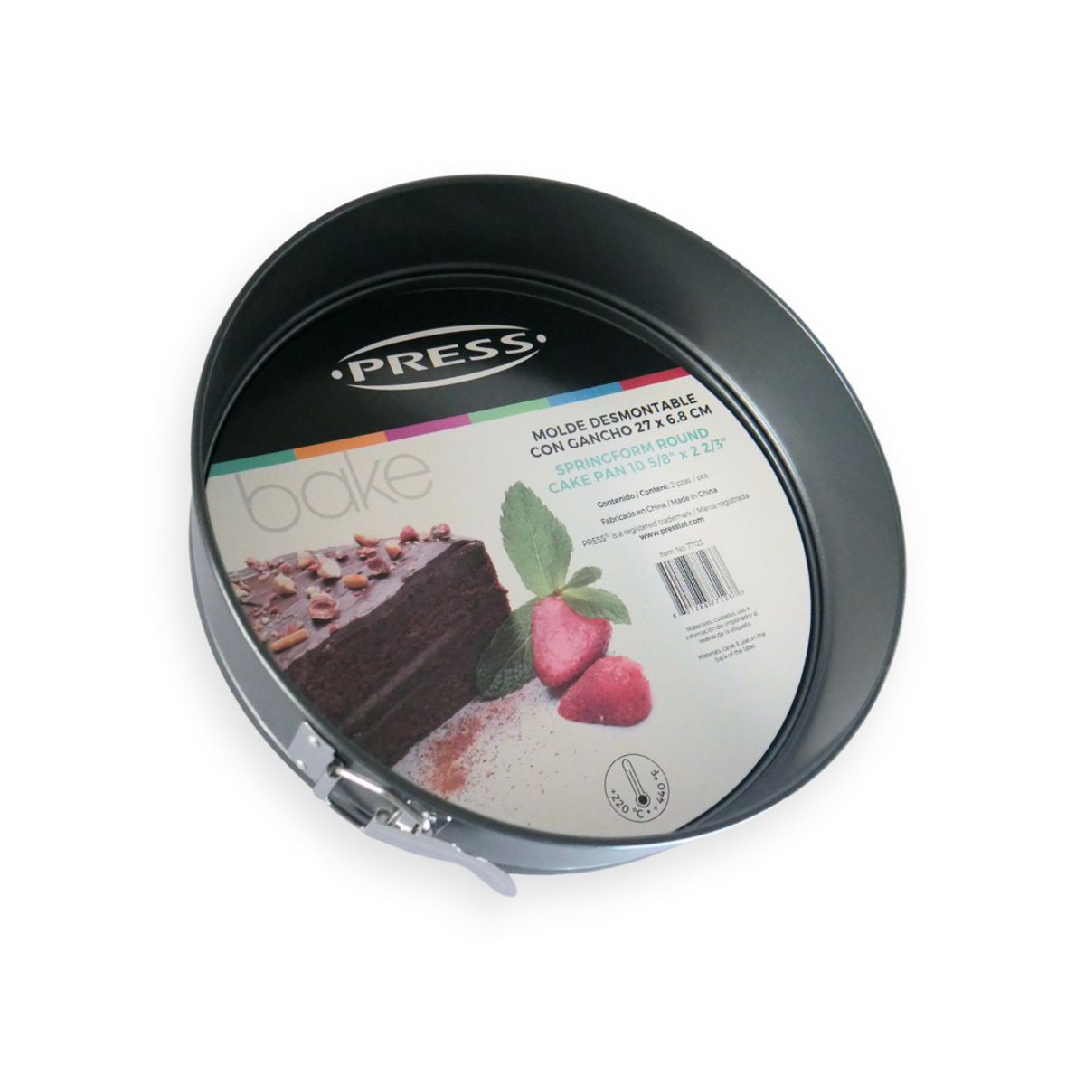 PRESS - Molde Desmontable con Gancho 27 x 6.8 cm Línea Antiadher. - PRESS-