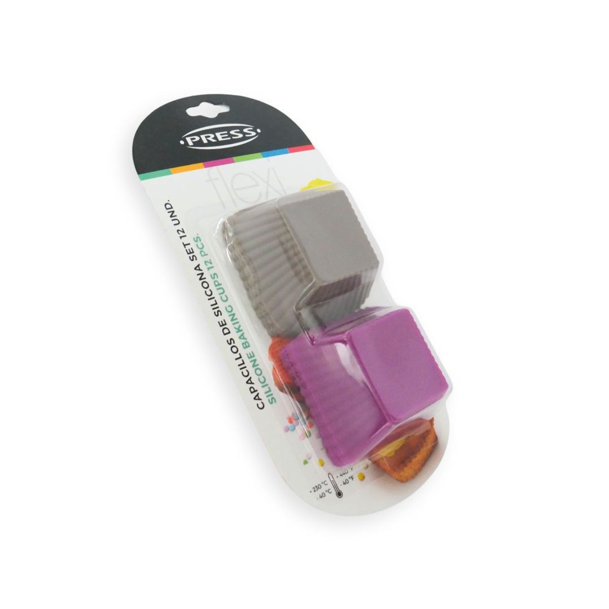 PRESS - Capacillos de Silicona Set 12 und. Línea Silicona - PRESS