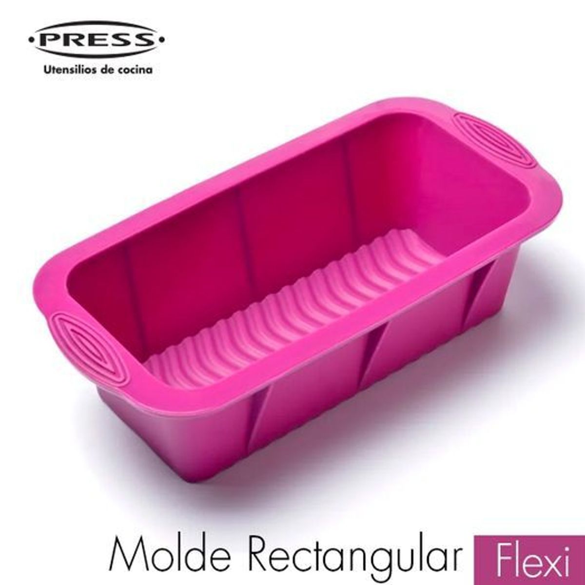 PRESS - Molde de Silicona 21.5 cm x 7 cm Morado Línea Silicona - PRESS