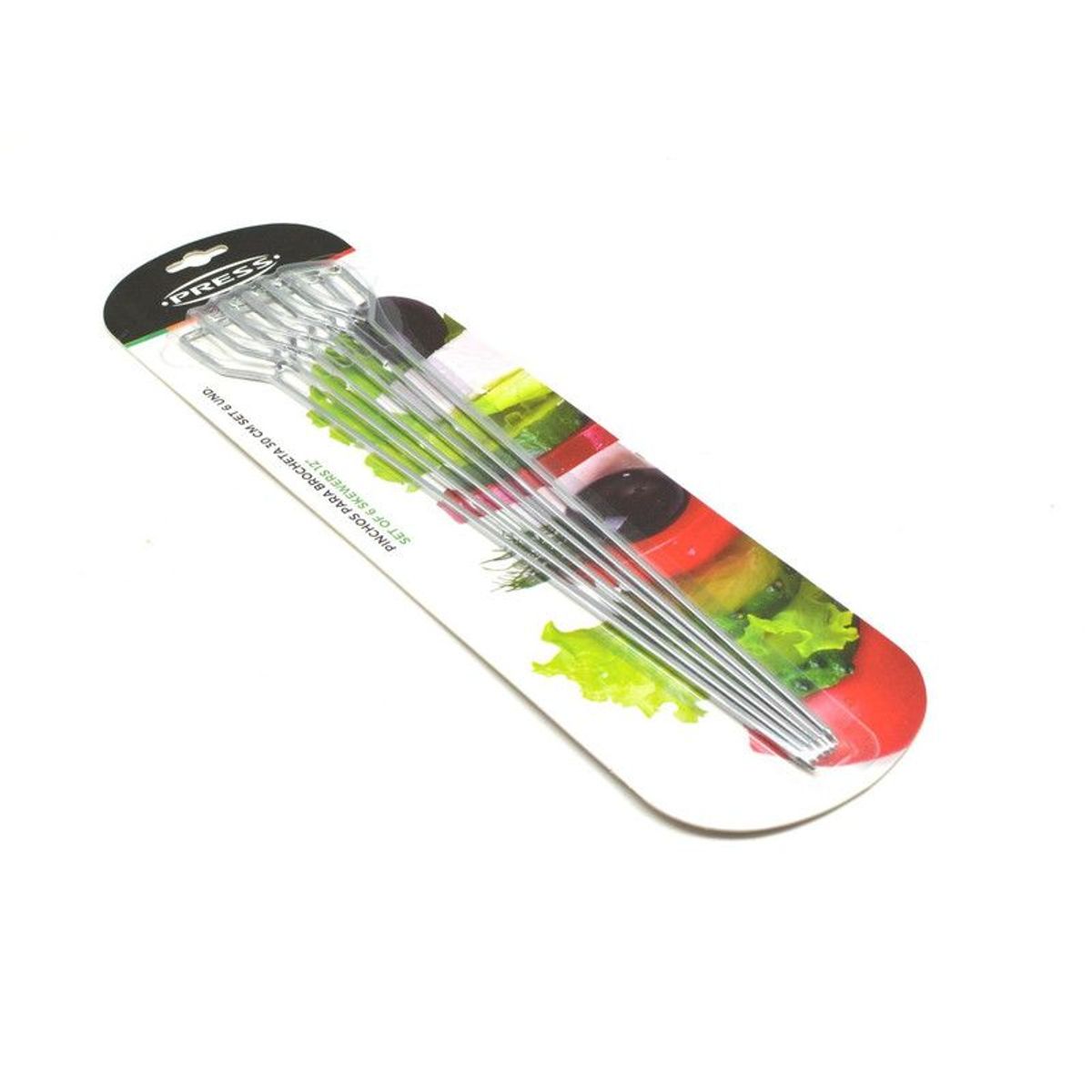 PRESS - Palitos Pinchos para Brocheta 30 cm Set 6 und. Línea Classic - PRESS