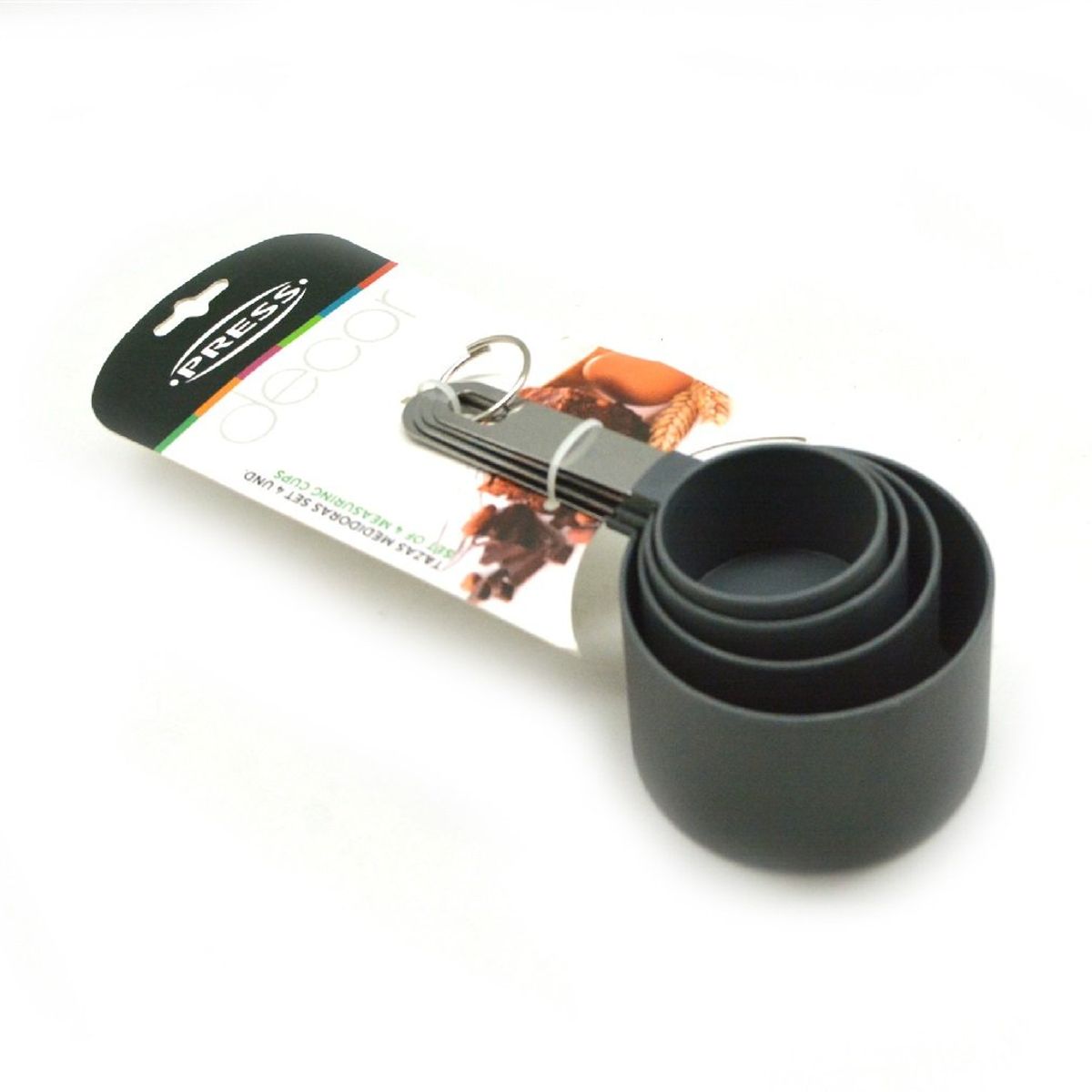 PRESS - Tazas Medidoras Set 4 und. Inox. Línea Premium - PRESS