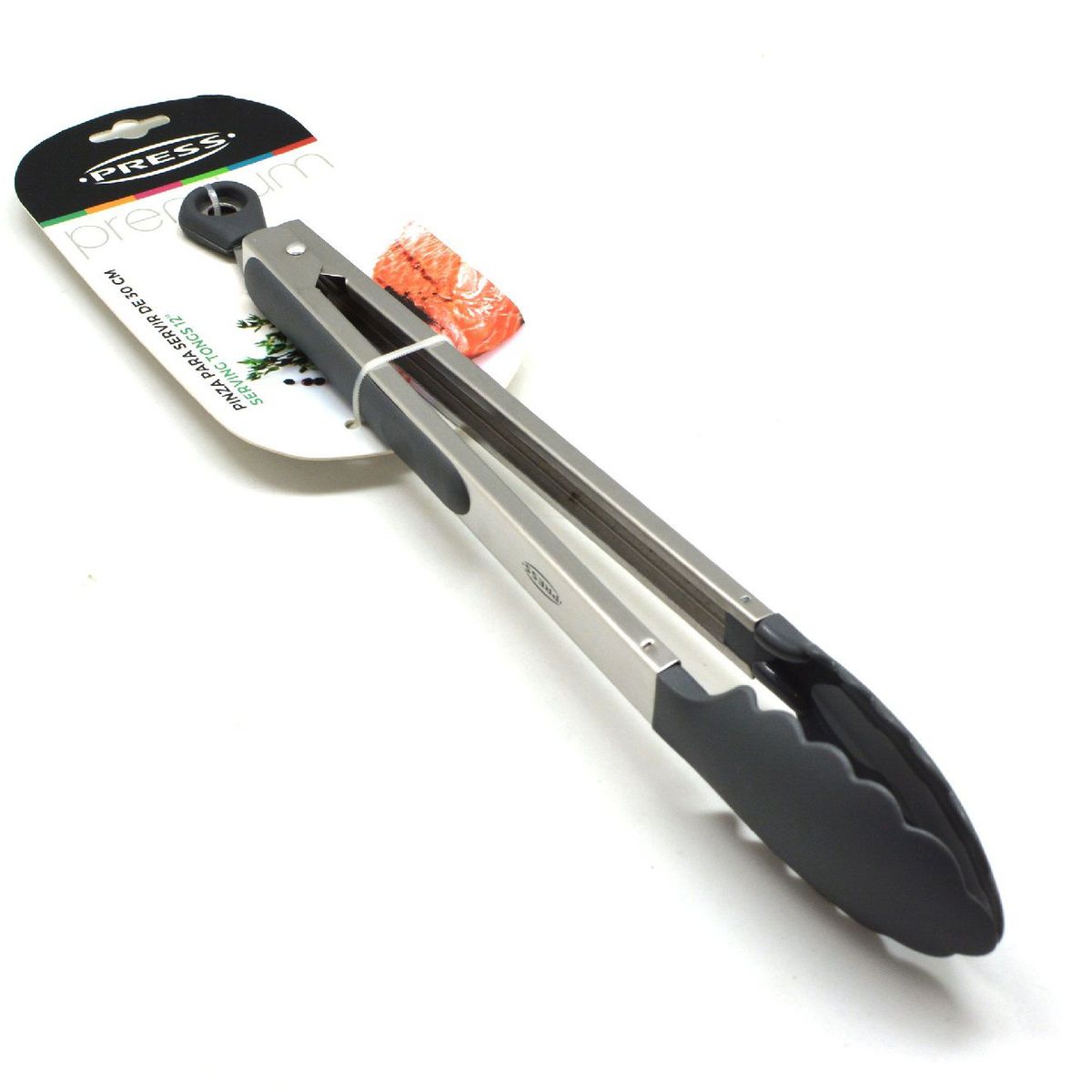 PRESS - Pinza para Servir de 30 cm con Puntas Antiresb. Línea Premium - PRESS