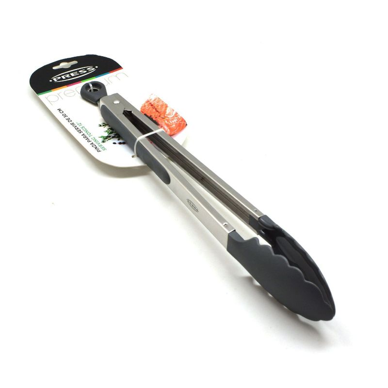 PRESS - Pinza para Servir de 30 cm con Puntas Antiresb. Línea Premium - PRESS